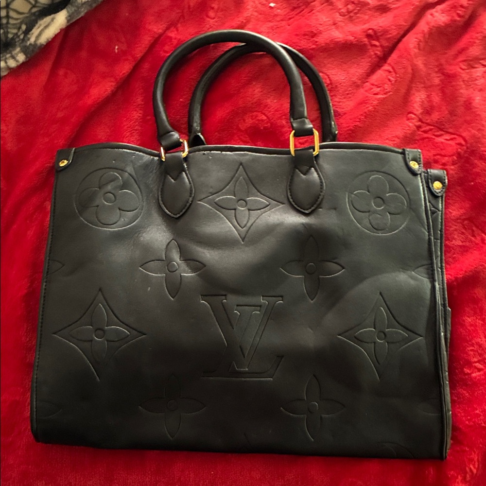 Black Monogram Tote